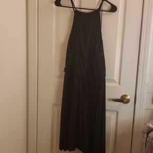 Lane Bryant Black Accordion Halter Dress 2X